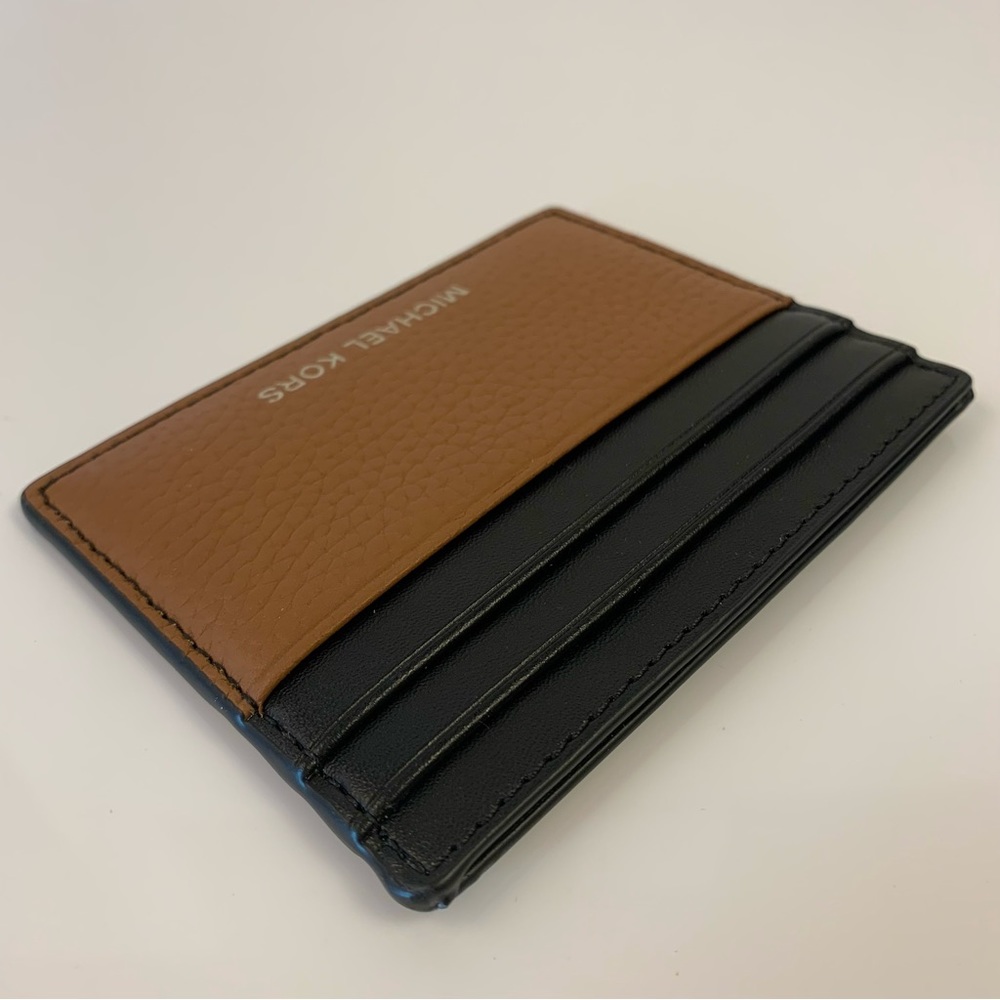 Michael Kors Cooper Pebbled Leather Tall Card Case - Picture 4 of 10